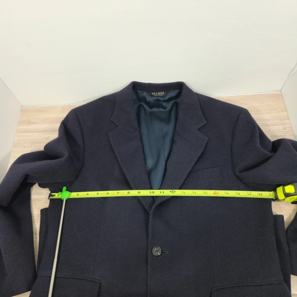 JOS. A. BANK Vintage 100% Camel Hair Navy Sport Coat Blazer Men's 42 Reg